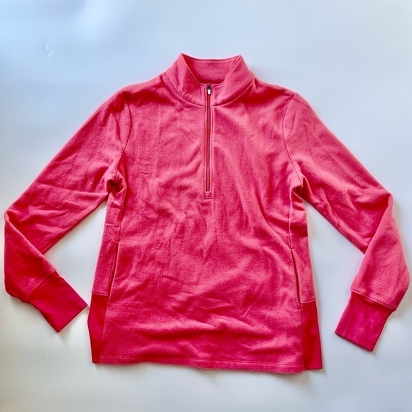 FootJoy Women’s Fleece half zip mid layer pullover with thumb holes - Picture 1 of 13